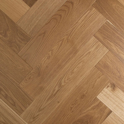 Preference De Marque Oak Herringbone Engineered Timber Flooring 15/4mm 120mm Cognac Swatch