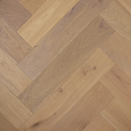 Preference De Marque Oak Herringbone Engineered Timber Flooring 15/4mm 120mm Colonial Grey Swatch