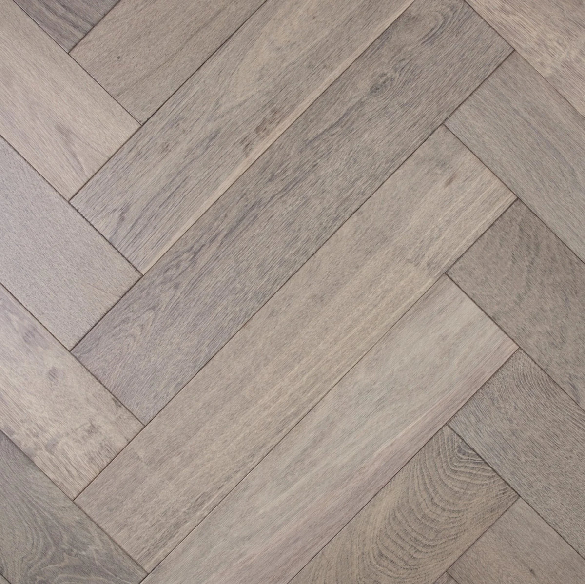 Preference De Marque Oak Herringbone Engineered Timber Flooring 15/4mm 120mm Storm Swatch