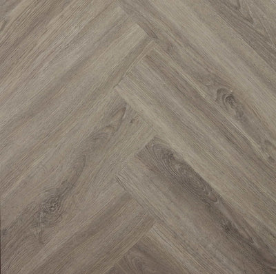 Preference Easi-Plank SPC Herringbone Hybrid Flooring 8mm Grey Stone Swatch