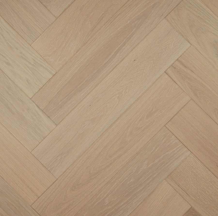 Preference Pronto European Oak Herringbone Engineered Timber Flooring 14/3mm Beacon Cove Swatch