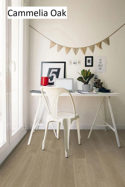 Premium Floors Clix Plus Laminate Flooring 8mm - Camellia Oak room setting