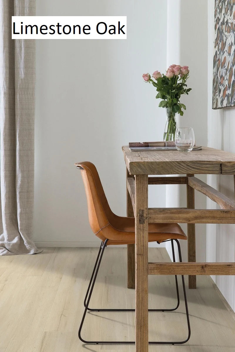 Premium Floors Clix Plus Laminate Flooring 8mm - Limestone Oak room setting