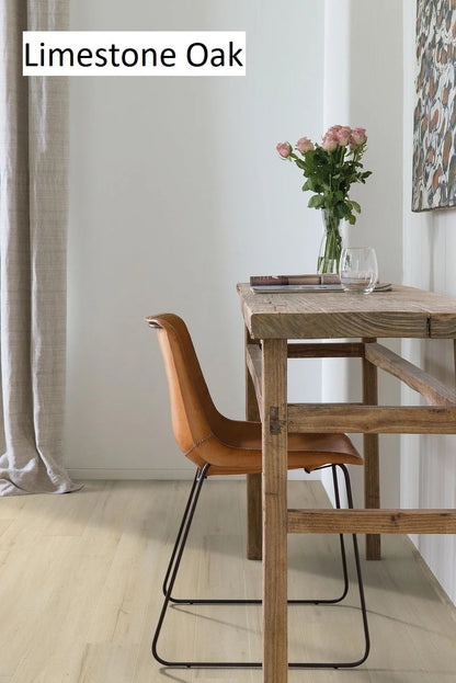 Premium Floors Clix Plus Laminate Flooring 8mm - Limestone Oak room setting