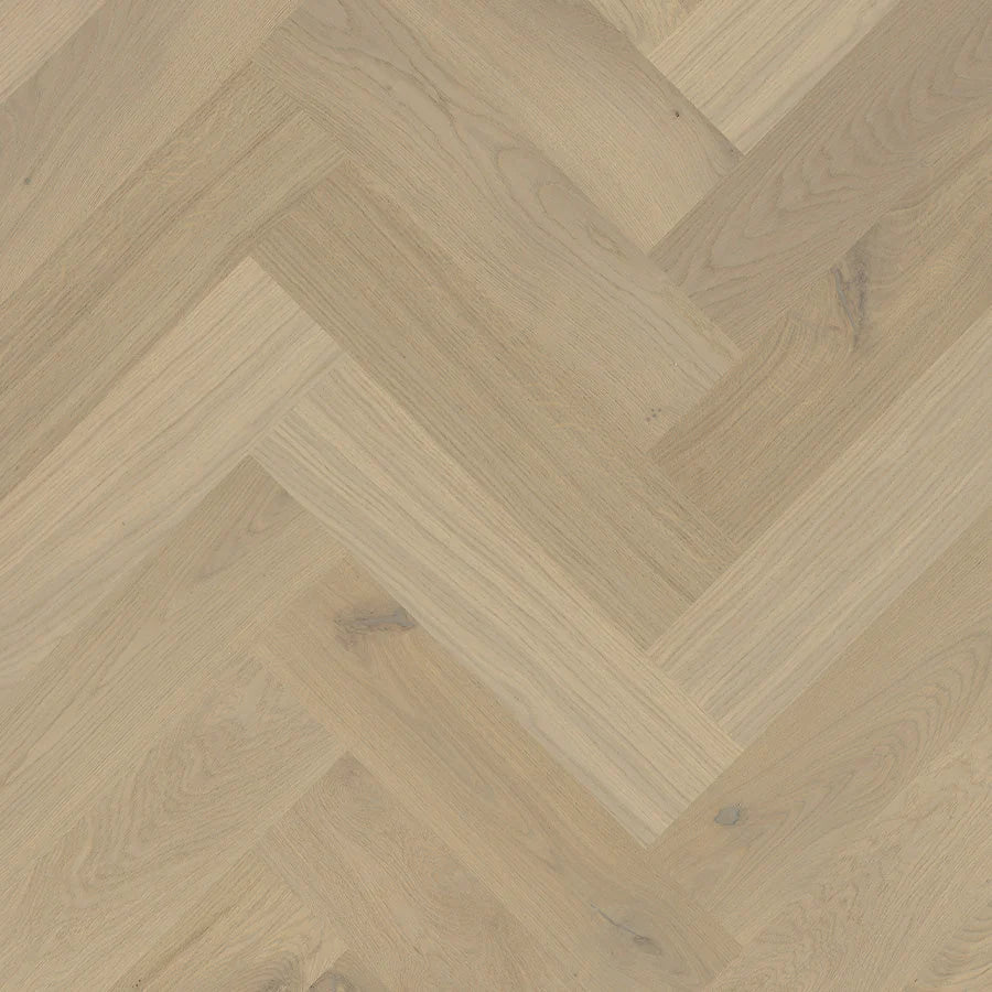 Premium Floors Nature’s Oak Herringbone Engineered Timber Flooring 14mm Aspen Grey Swatch