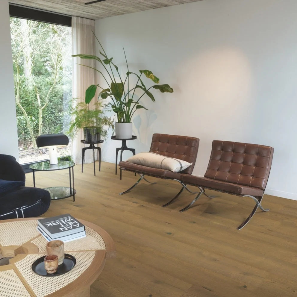 Quick-Step Faro Engineered Timber Flooring 13/2.5mm Clay Brown Oak Extra Matt Setting