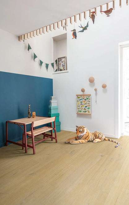 Quick-Step Fuse Luxury Vinyl Flooring 2.5mm Linen Oak Natural Setting