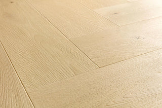 Quick-Step Impressive Design Herringbone Laminate Flooring 8mm Ginger Oak Setting