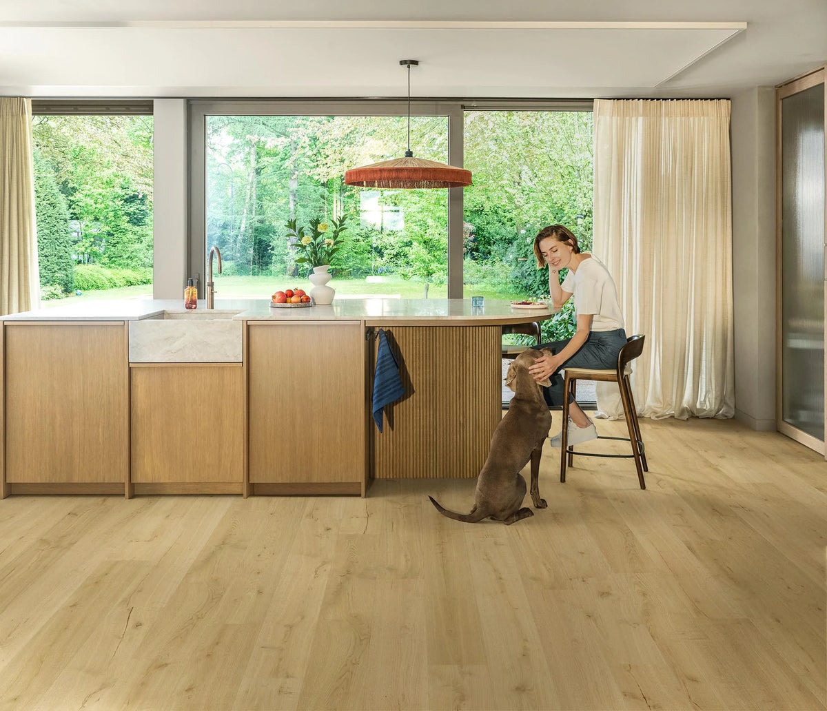 Quick-Step Impressive Laminate Flooring 8mm Almond Oak Setting