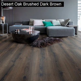 Quick-Step Majestic Laminate Flooring 9.5mm Desert Oak Brushed Dark Brown Setting