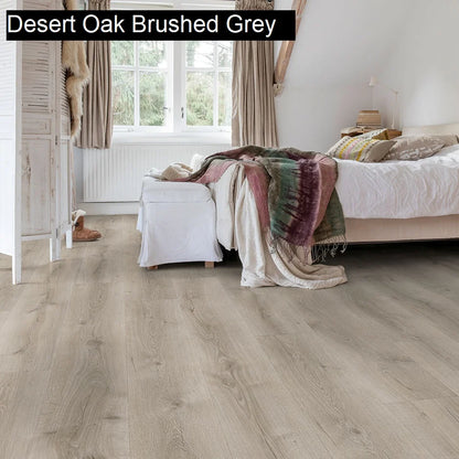 Quick-Step Majestic Laminate Flooring 9.5mm Desert Oak Brushed Grey Setting