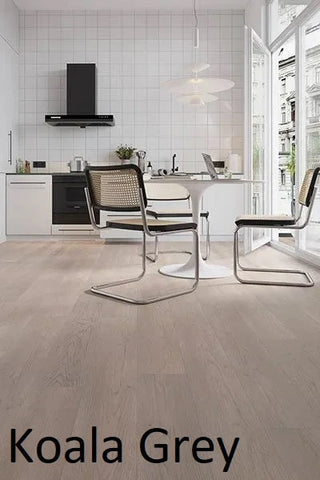 Riverhill Elegant Hybrid Flooring 6.5mm Koala Grey Setting
