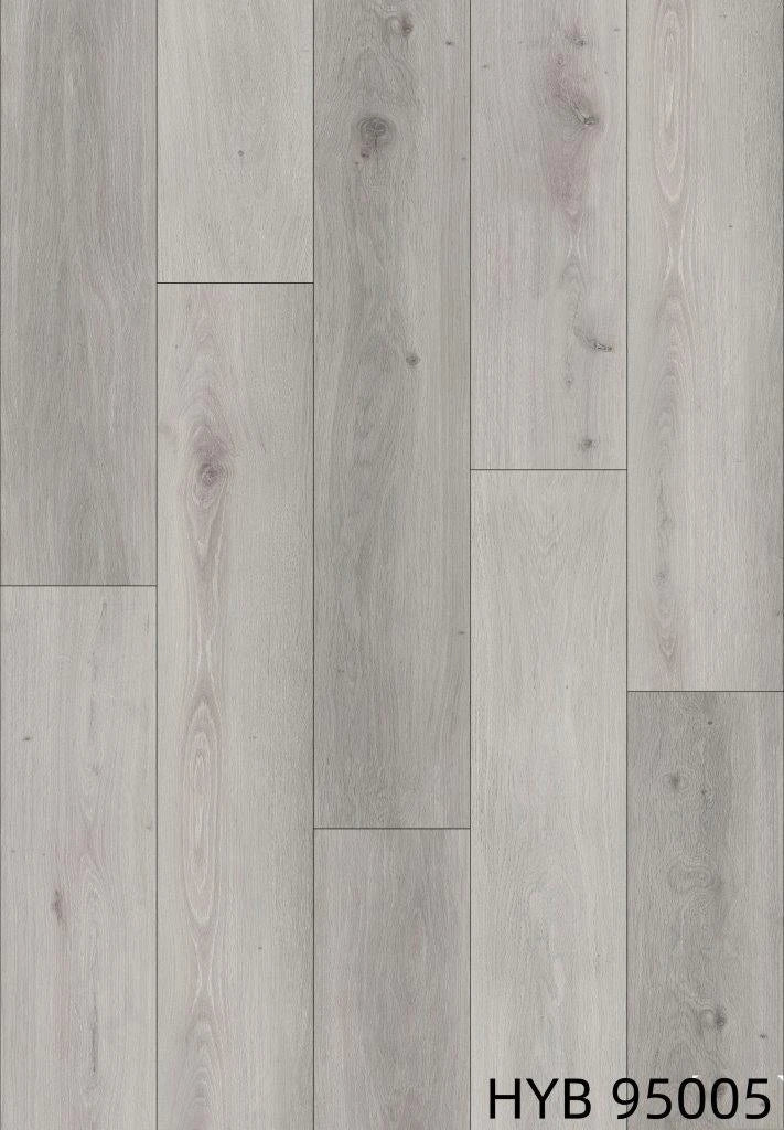 Riverhill Elegant Hybrid Flooring 9.5mm Snow Grey Swatch