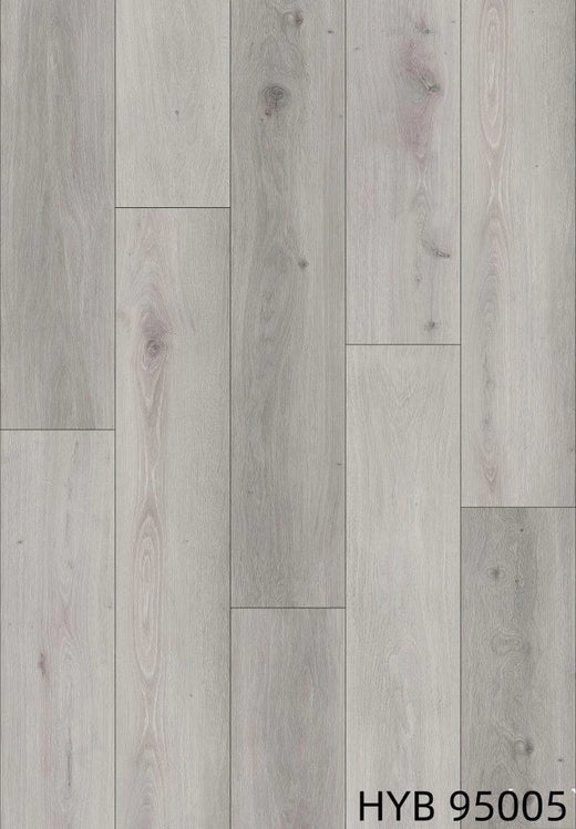 Riverhill Elegant Hybrid Flooring 9.5mm Snow Grey Swatch