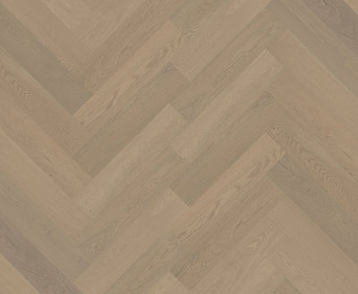 Riverhill iDesign European Oak Chevron Engineered Timber Flooring 15/3mm Light Neutral Swatch