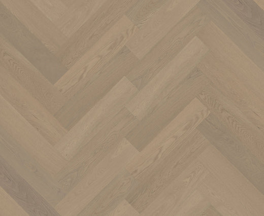 Riverhill iDesign European Oak Chevron Engineered Timber Flooring 15/3mm Light Neutral Swatch
