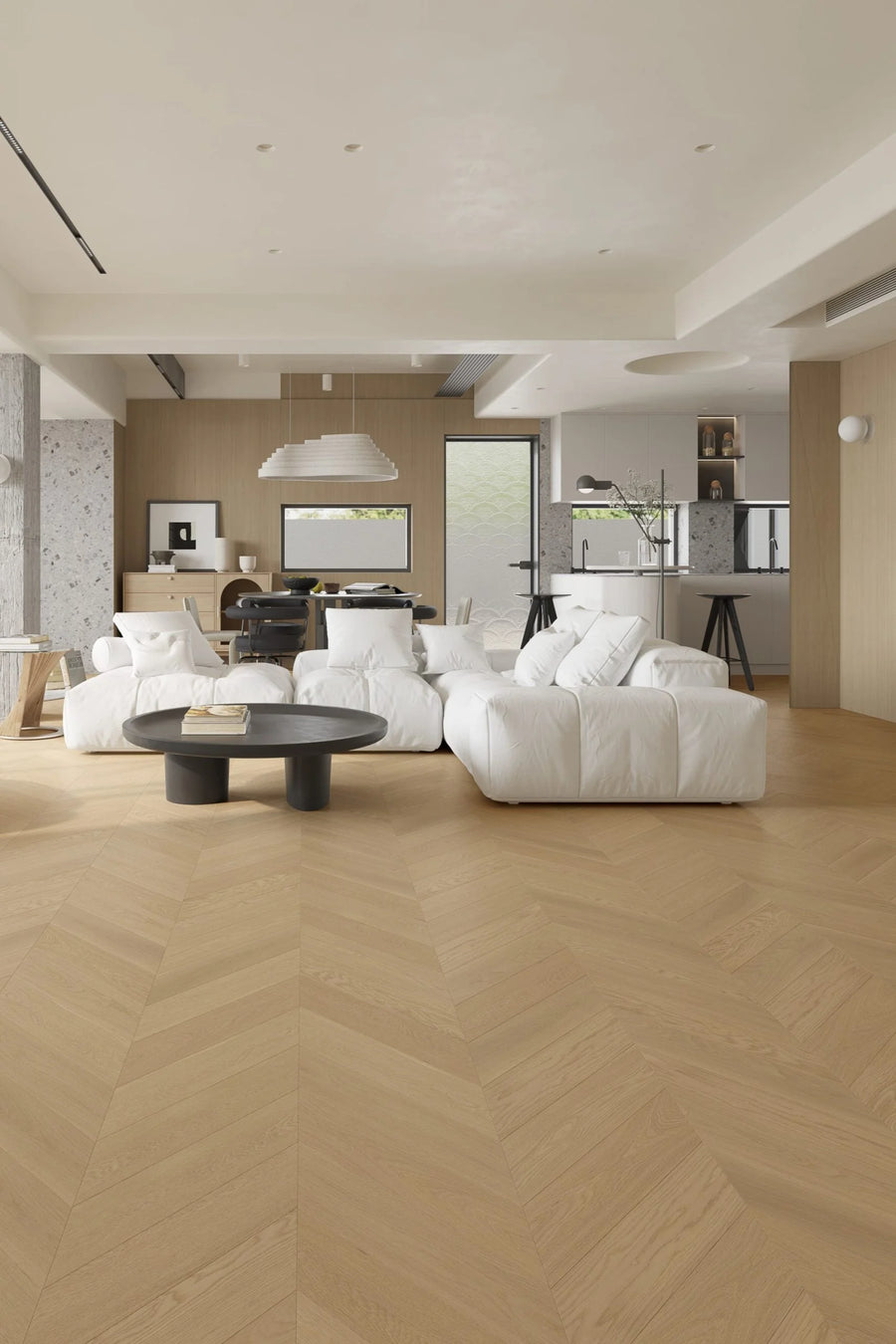 Riverhill iDesign European Oak Chevron Engineered Timber Flooring 15/3mm