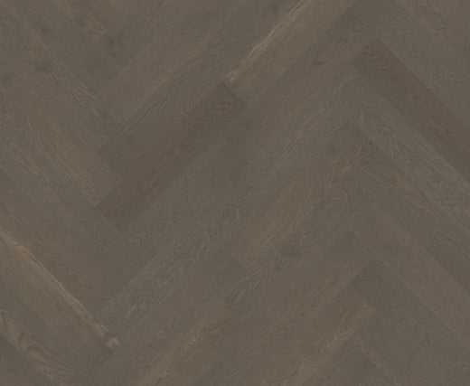Riverhill iDesign European Oak Herringbone Engineered Timber Flooring 15/3mm Apollo Grey Swatch