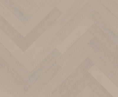 Riverhill iDesign European Oak Herringbone Engineered Timber Flooring 15/3mm Casper White Swatch