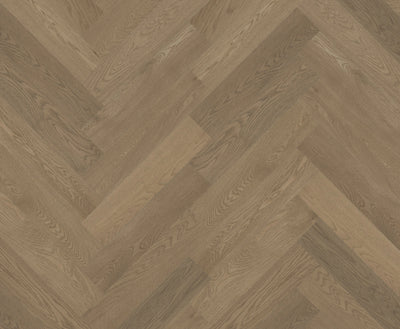 Riverhill iDesign European Oak Herringbone Engineered Timber Flooring 15/3mm Coral Sand Swatch