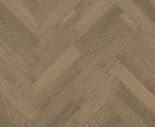 Riverhill iDesign European Oak Herringbone Engineered Timber Flooring 15/3mm Coral Sand Swatch