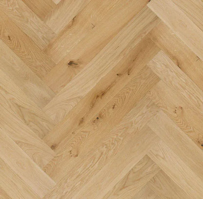 The Flooring Lab ADORE Sunflower European Oak Herringbone 14.2mm Swatch