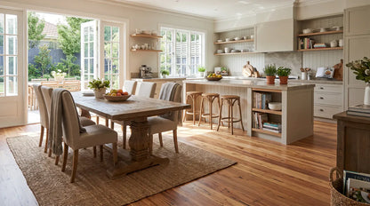 The Flooring Lab Eucalypt Australian Native Engineered Timber Flooring 14.2mm - Blackbutt Rustic room setting