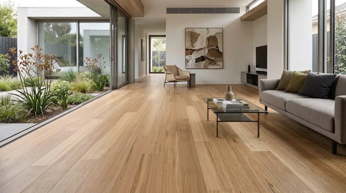 The Flooring Lab Eucalypt Australian Native Engineered Timber Flooring 14.2mm - Tasmanian Oak room setting