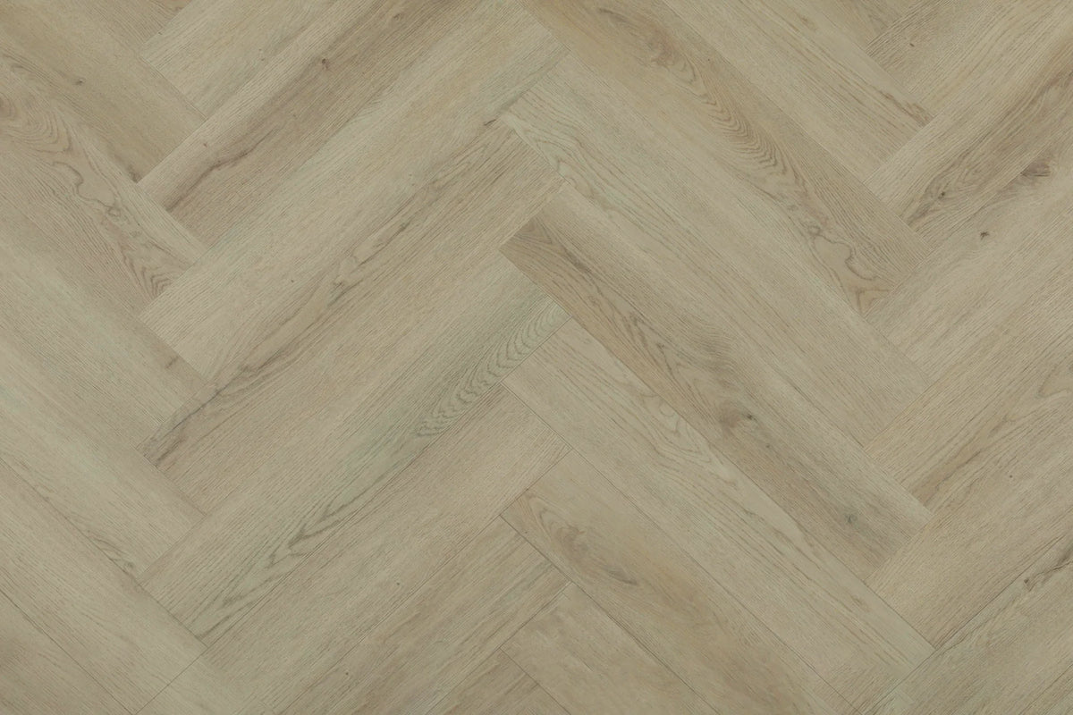 Topdeck Belle Vie Herringbone Hybrid Flooring 7mm – Manor Ridge Oak Swatch