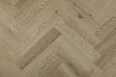 Topdeck Belle Vie Herringbone Hybrid Flooring 7mm – Sherwood Oak Swatch