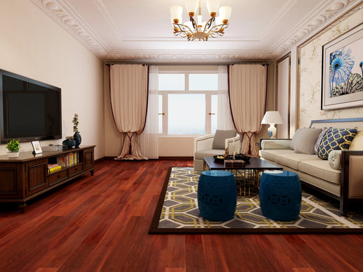 Topdeck Pre-Finished Solid Timber Flooring 18mm Red Iron Bark Setting