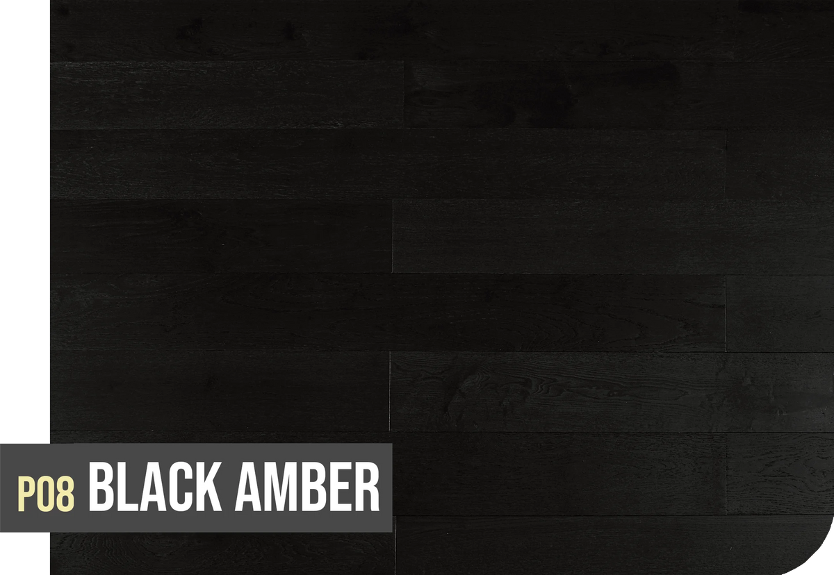 Topdeck Project Oak European Oak Engineered Timber Flooring 14/2mm Black Amber P08 Swatch