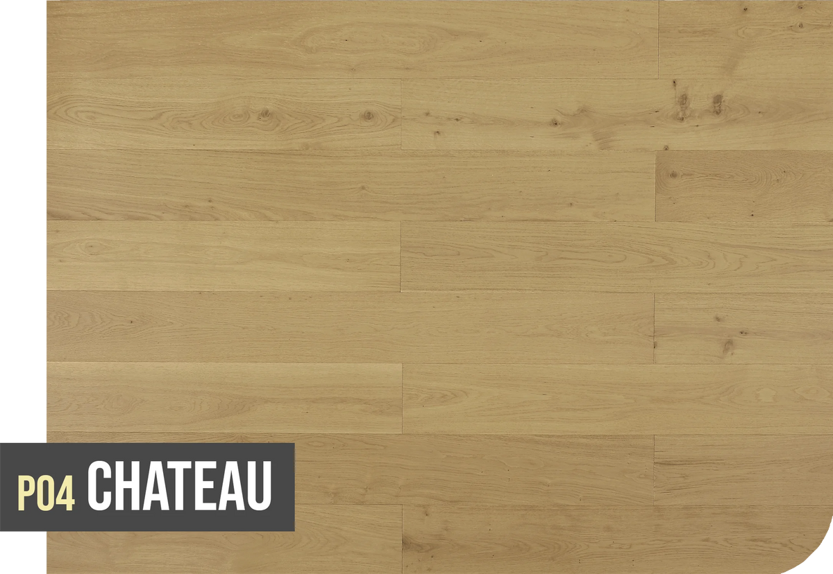 Topdeck Project Oak European Oak Engineered Timber Flooring 14/2mm Chateau P04 Swatch