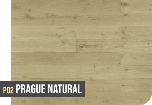 Topdeck Project Oak European Oak Engineered Timber Flooring 14/2mm Prague Natural P02 Swatch