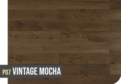 Topdeck Project Oak European Oak Engineered Timber Flooring 14/2mm Vintage Mocha P07 Swatch