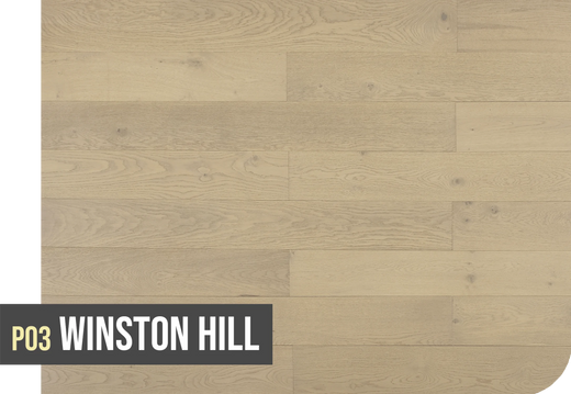Topdeck Project Oak European Oak Engineered Timber Flooring 14/2mm Winston Hill P03 Swatch